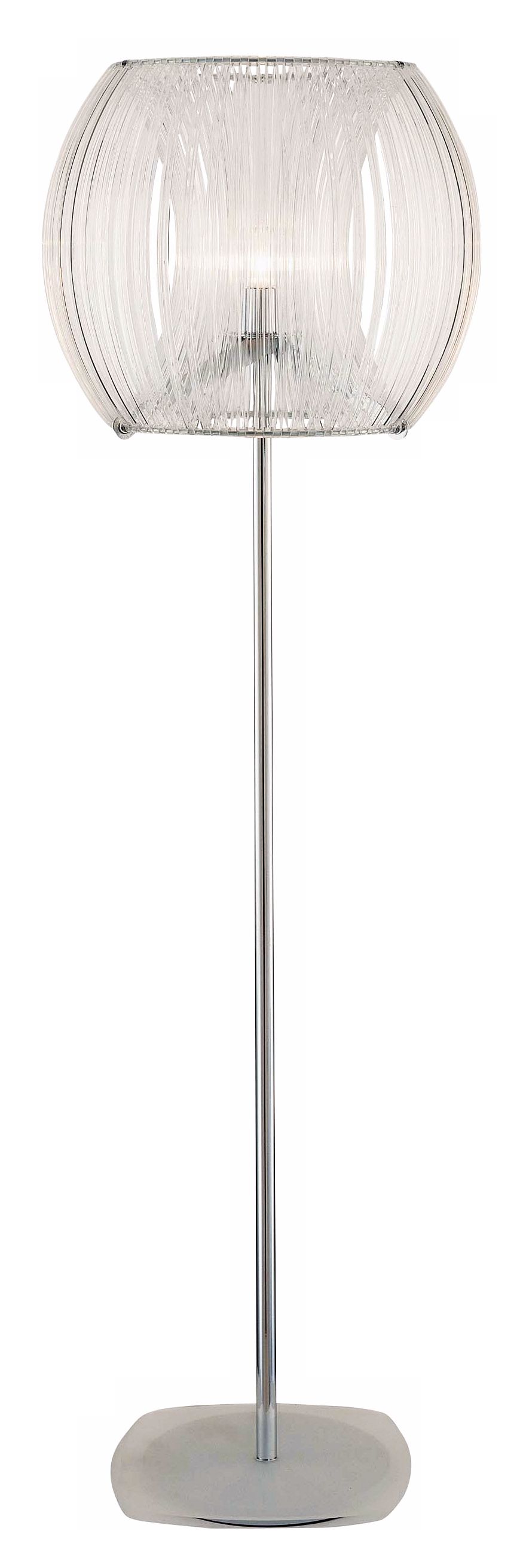 George Kovacs Clear Acrylic Halogen Dome Floor Lamp