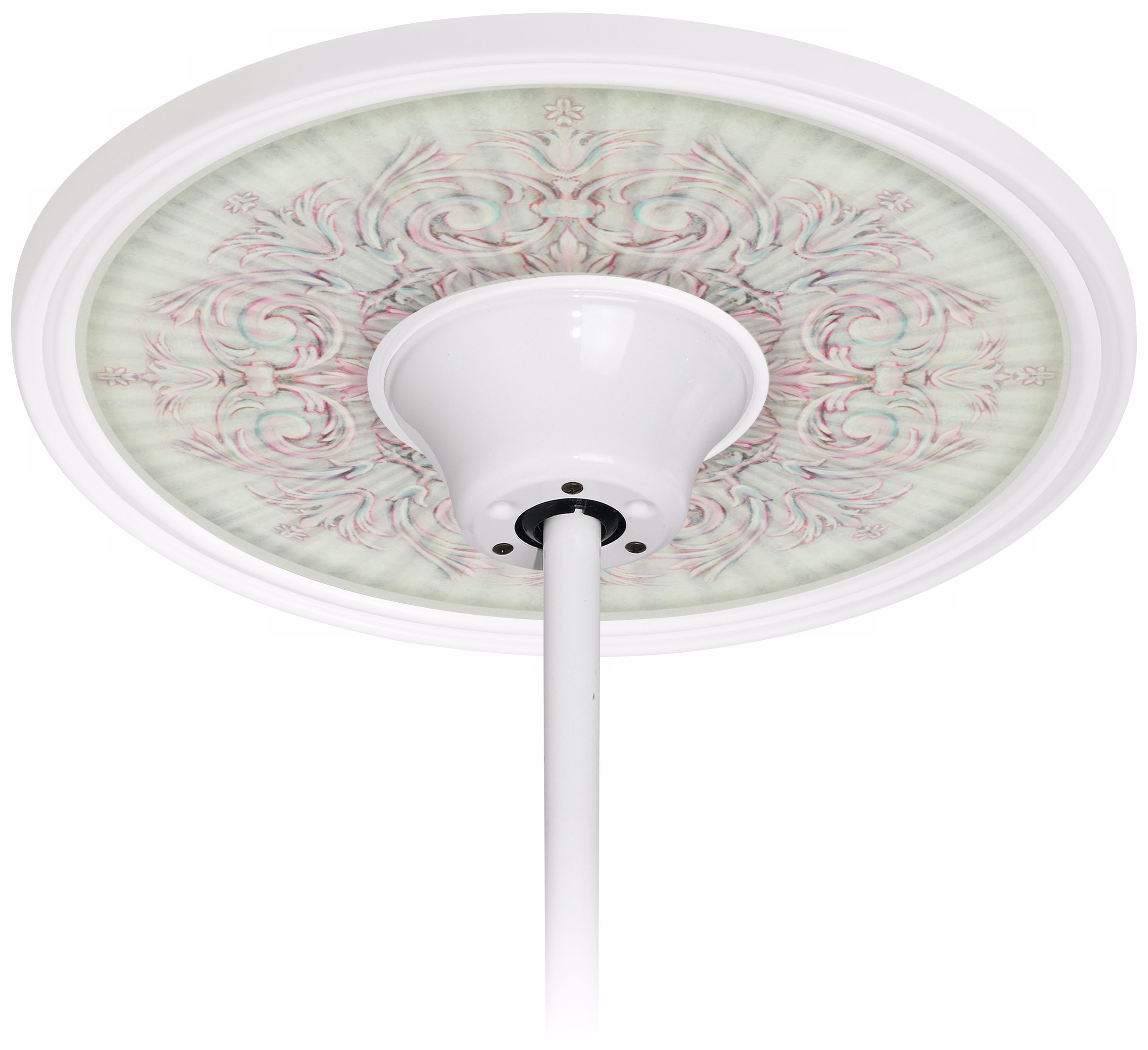 Antiquity Shell 6 1/2" Opening White Ceiling Fan Medallion
