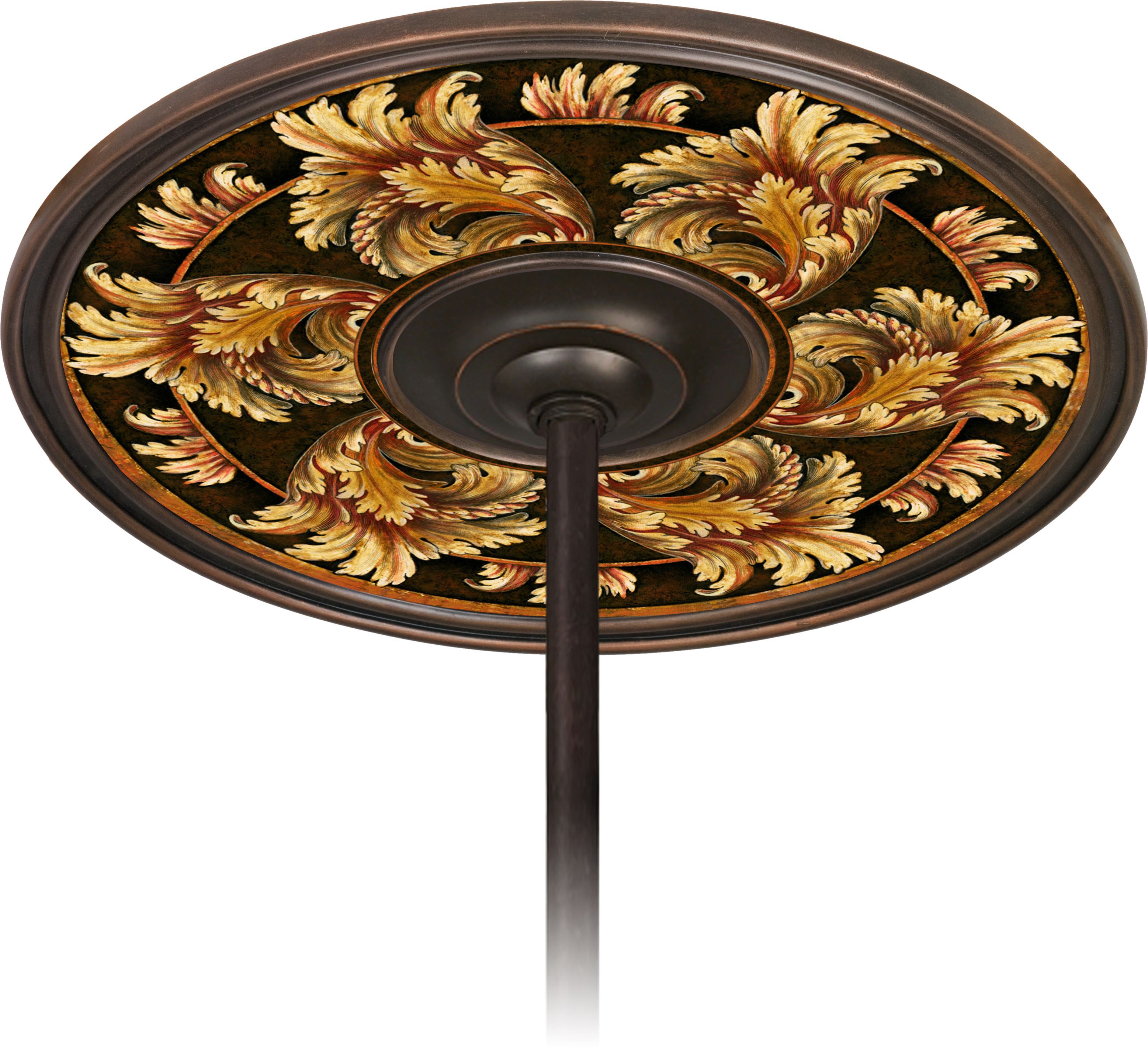 Corinthian Jewel 6 1/2" Opening Bronze Ceiling Fan Medallion