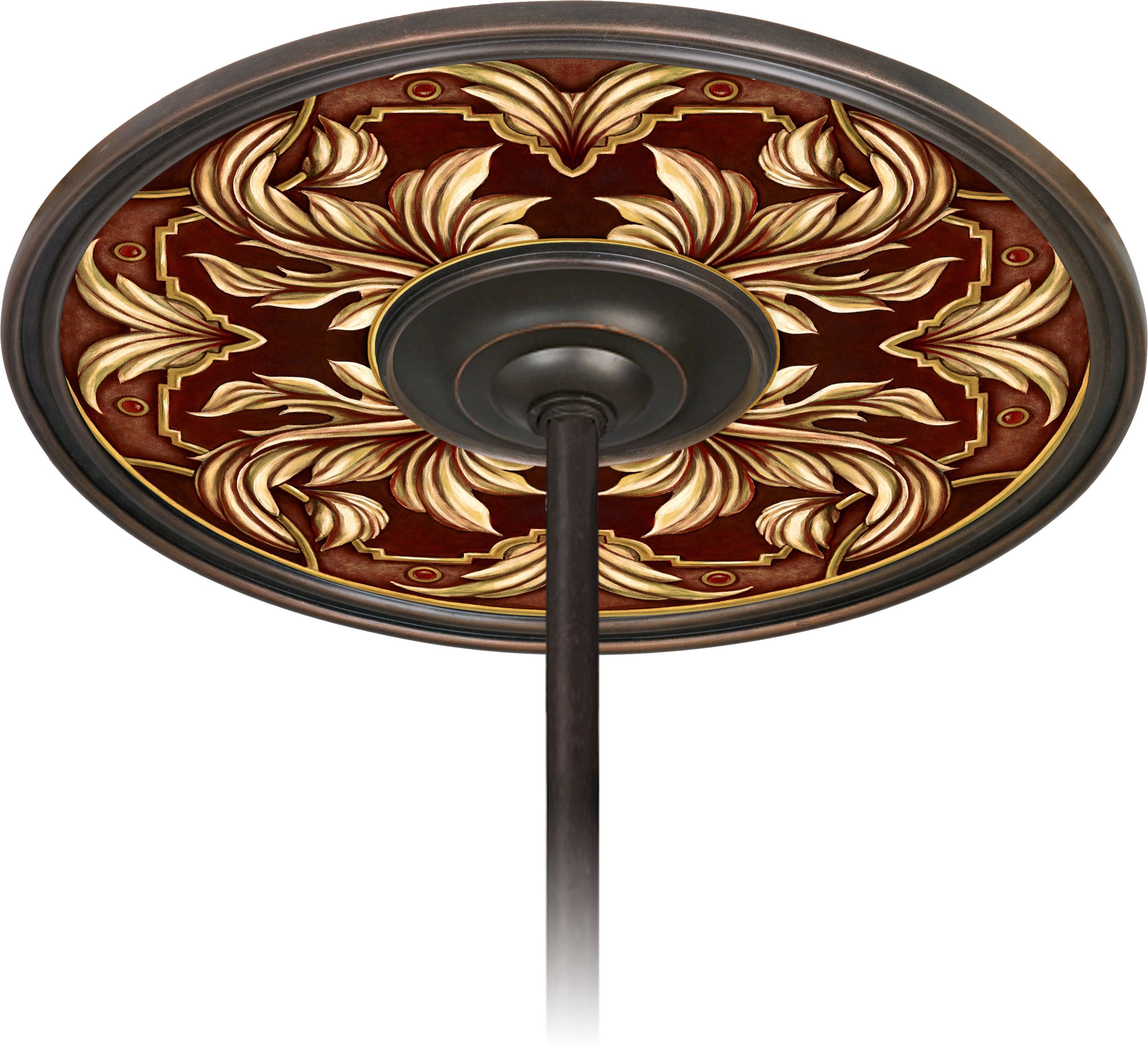 Etruscan Wine 6 1/2" Opening Bronze Ceiling Fan Medallion