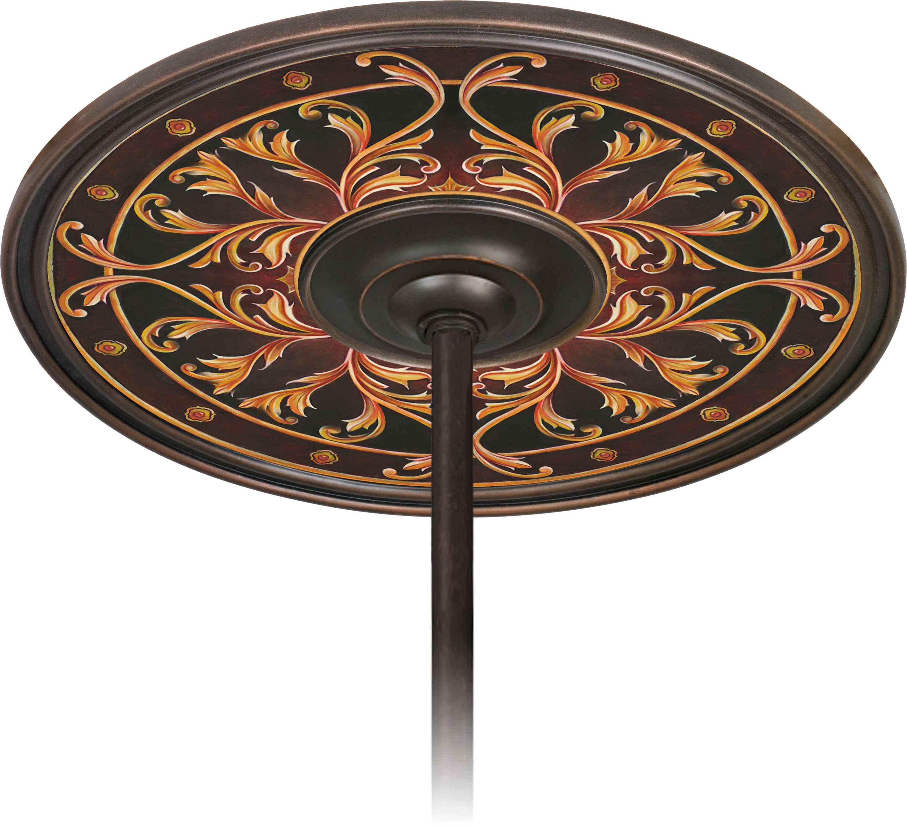 Tracery Jewels 6 1/2" Opening Bronze Ceiling Fan Medallion