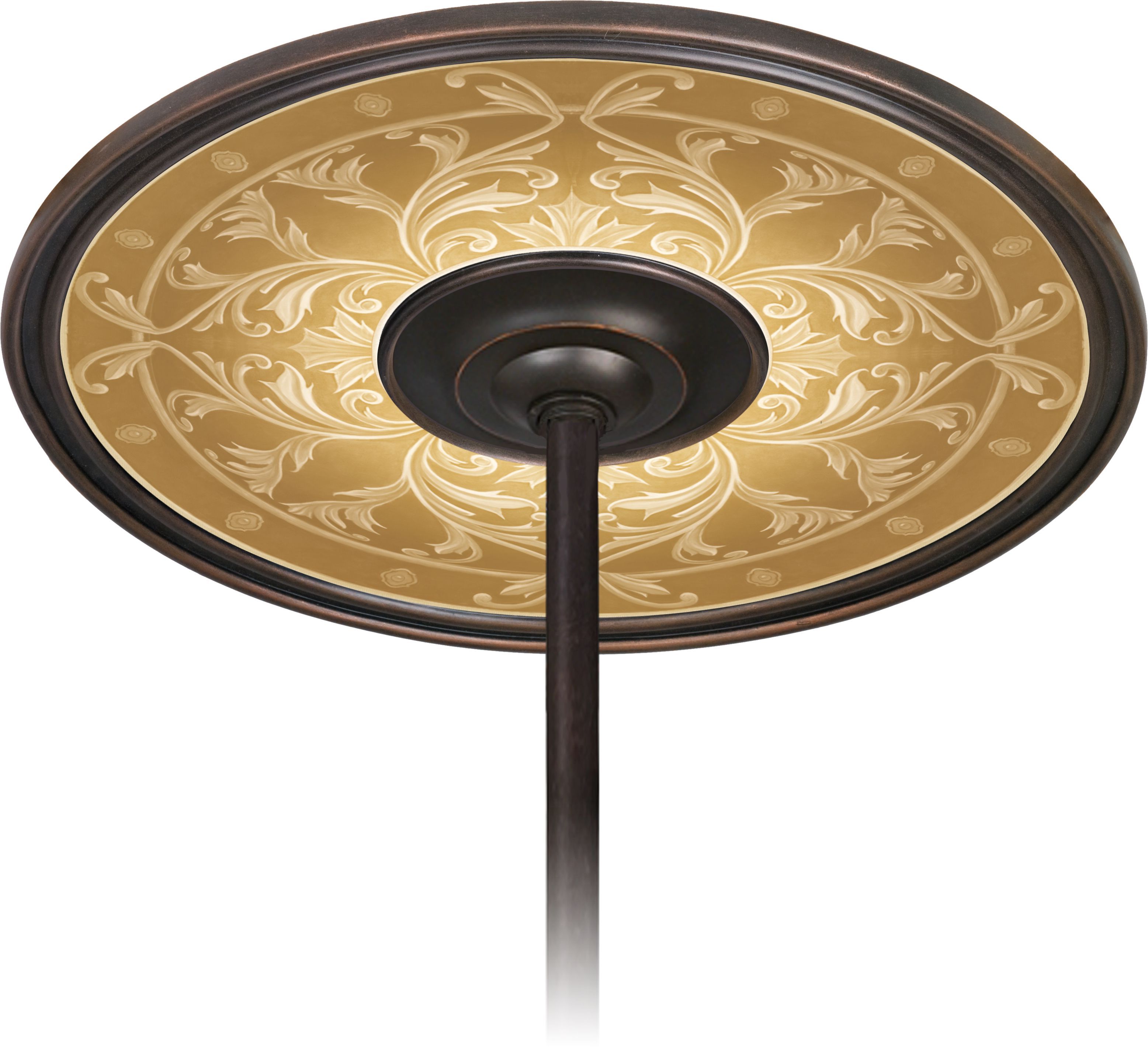 Tracery Spice 6 1/2" Opening Bronze Ceiling Fan Medallion