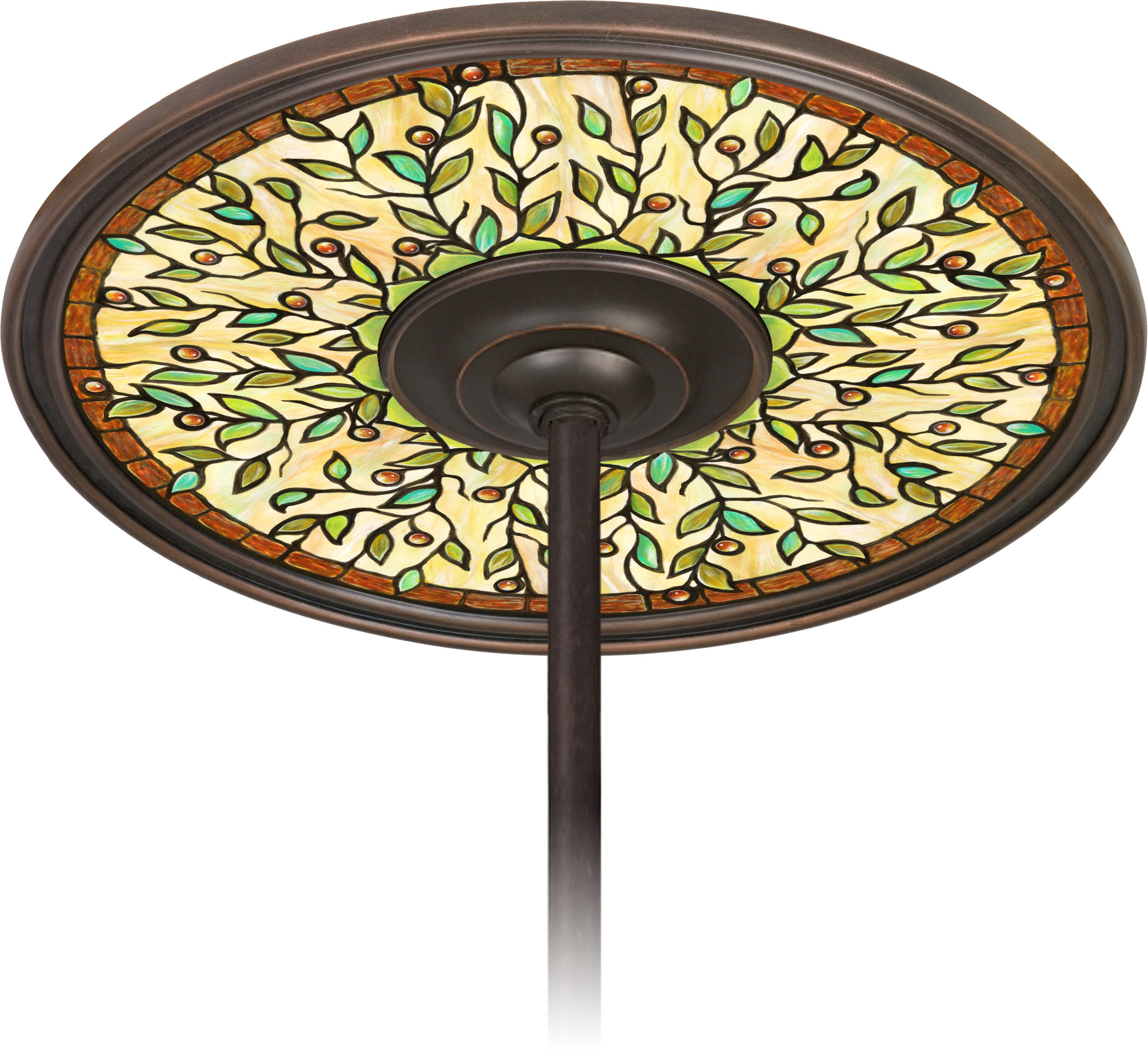 Olive Dance 6 1/2" Opening Bronze Ceiling Fan Medallion