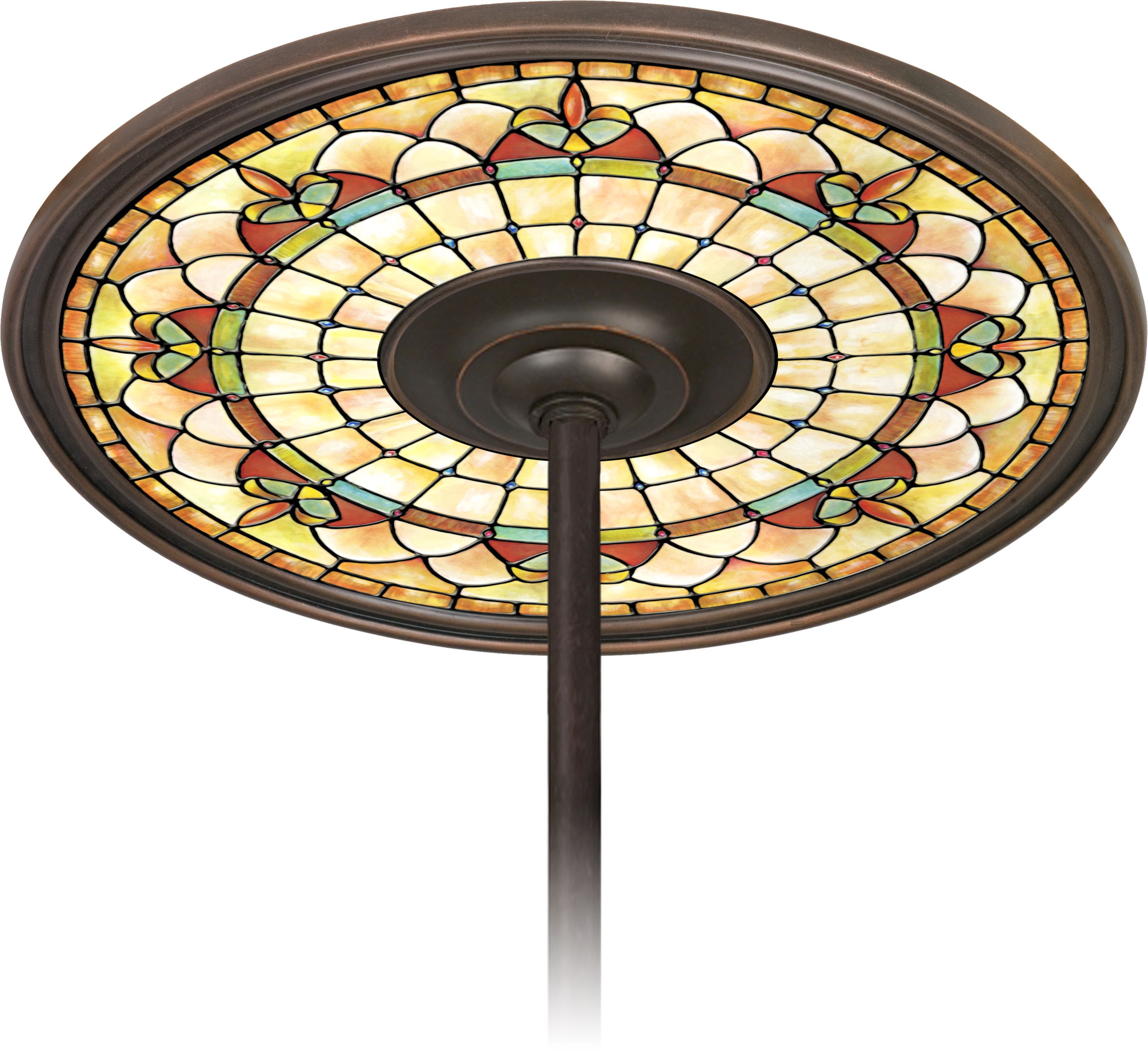 Tiffany Tracery 6 1/2" Opening Bronze Ceiling Fan Medallion