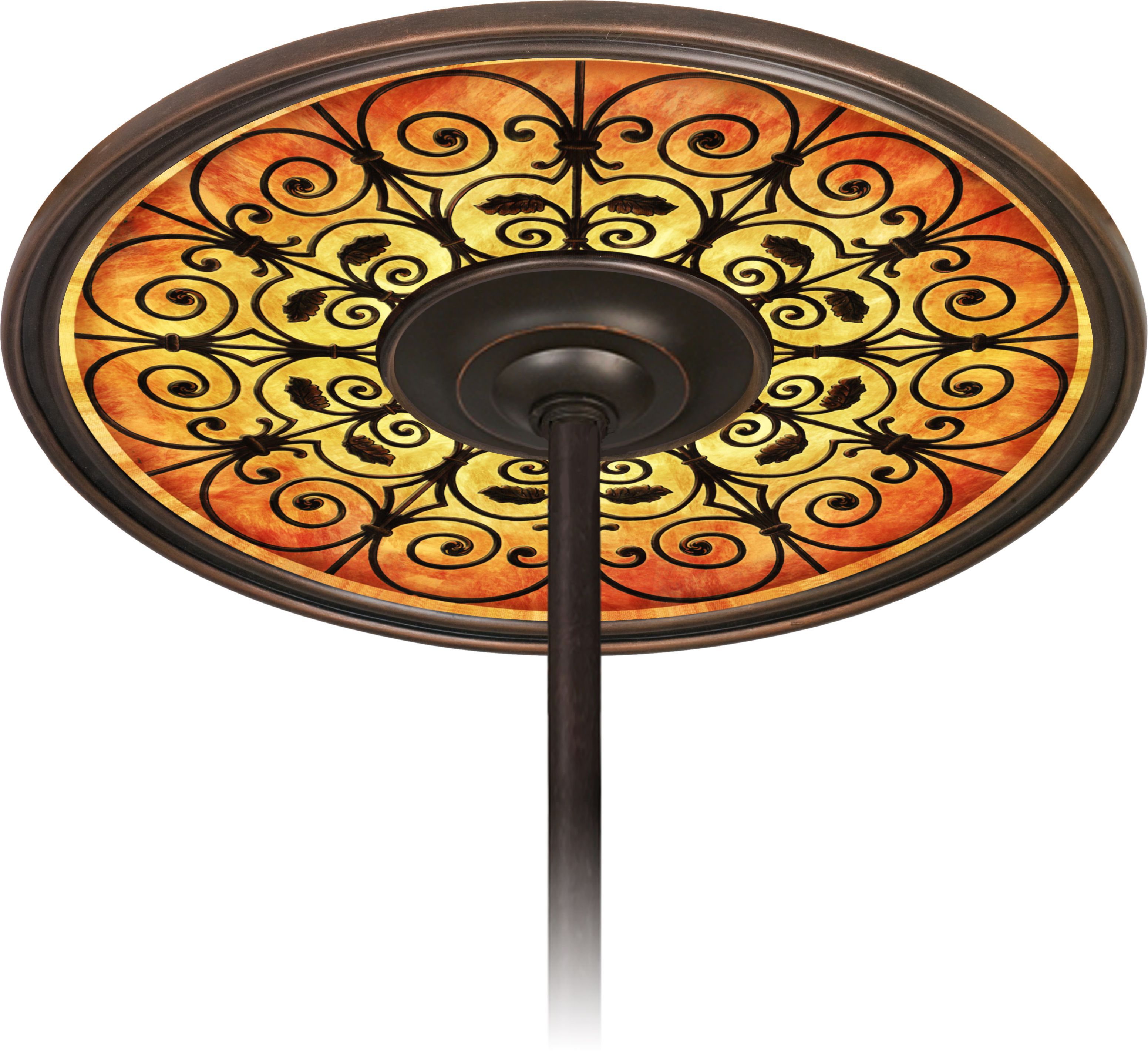 Madrid Spice 6 1/2" Opening Bronze Ceiling Fan Medallion