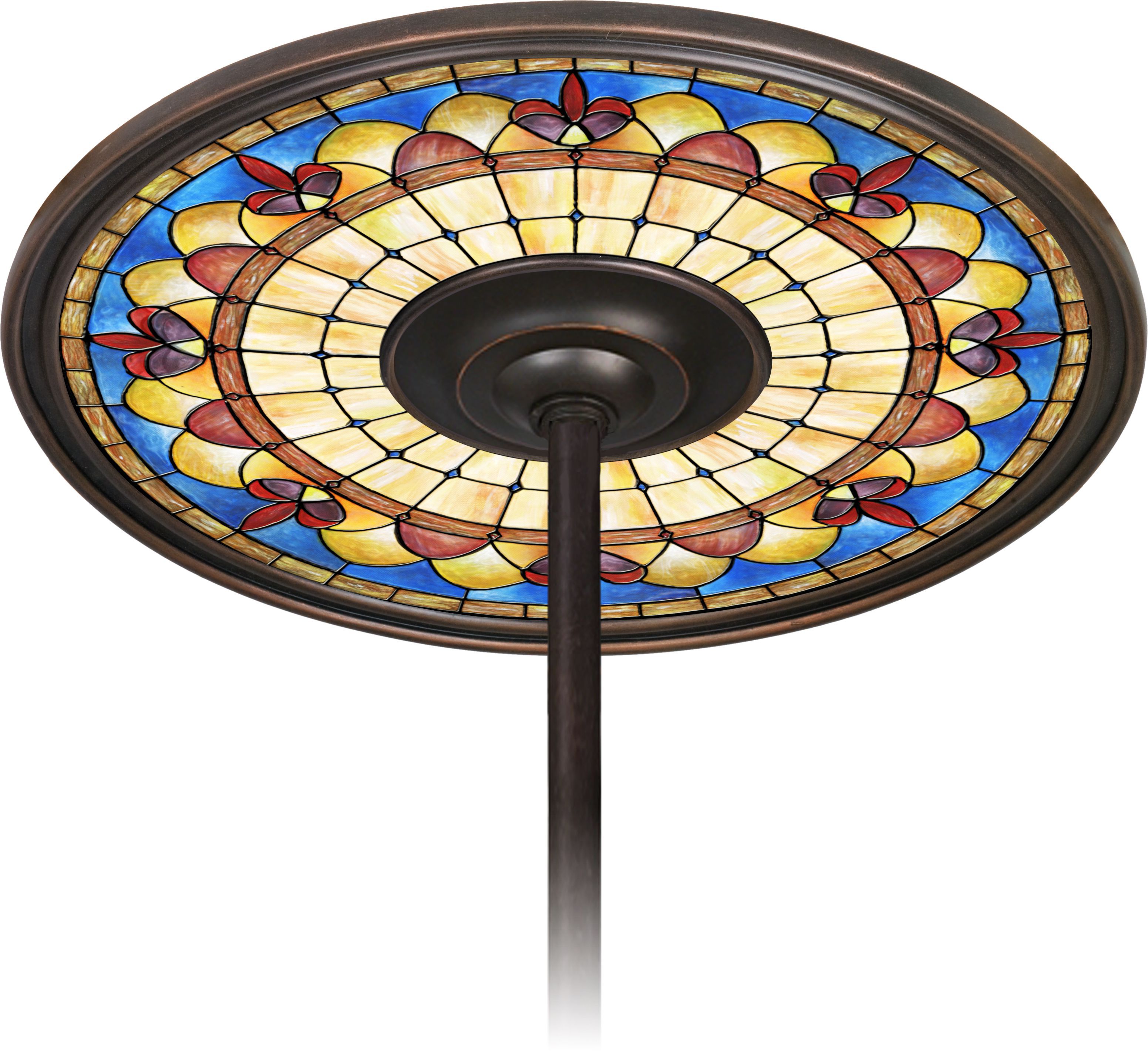 Tiffany Royal 6 1/2" Opening Bronze Ceiling Fan Medallion