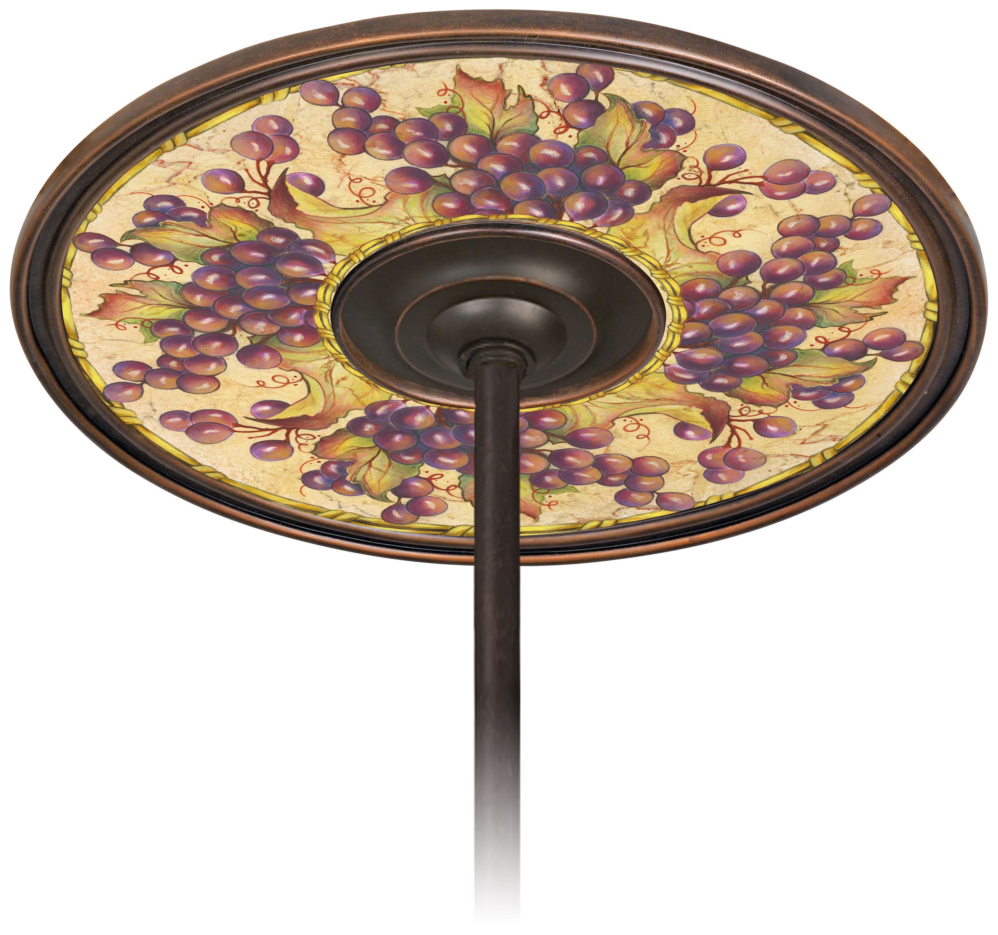 Tuscan Grapes 6 1/2" Opening Bronze Ceiling Fan Medallion