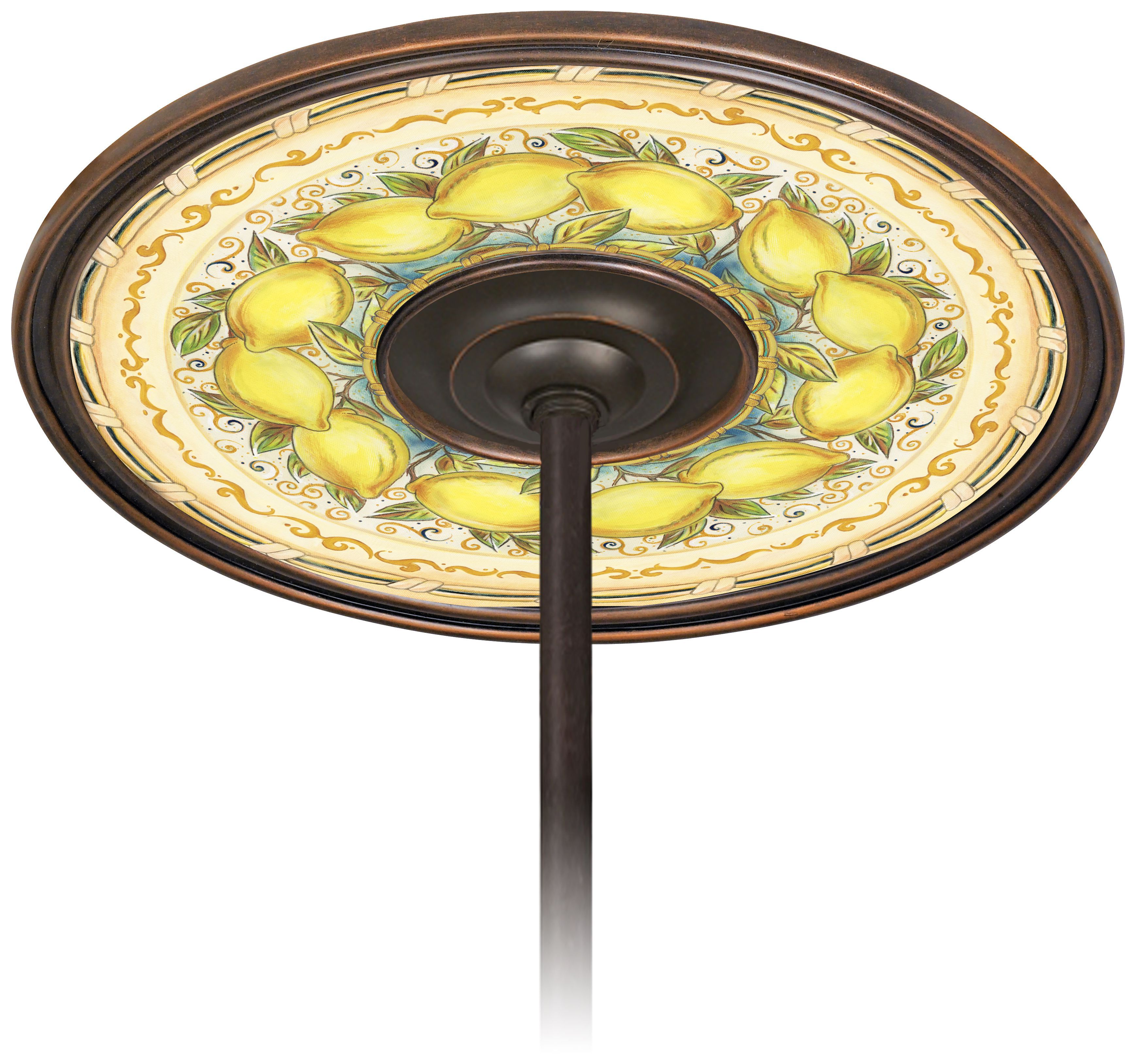 Summer Lemons 6 1/2" Opening Bronze Ceiling Fan Medallion