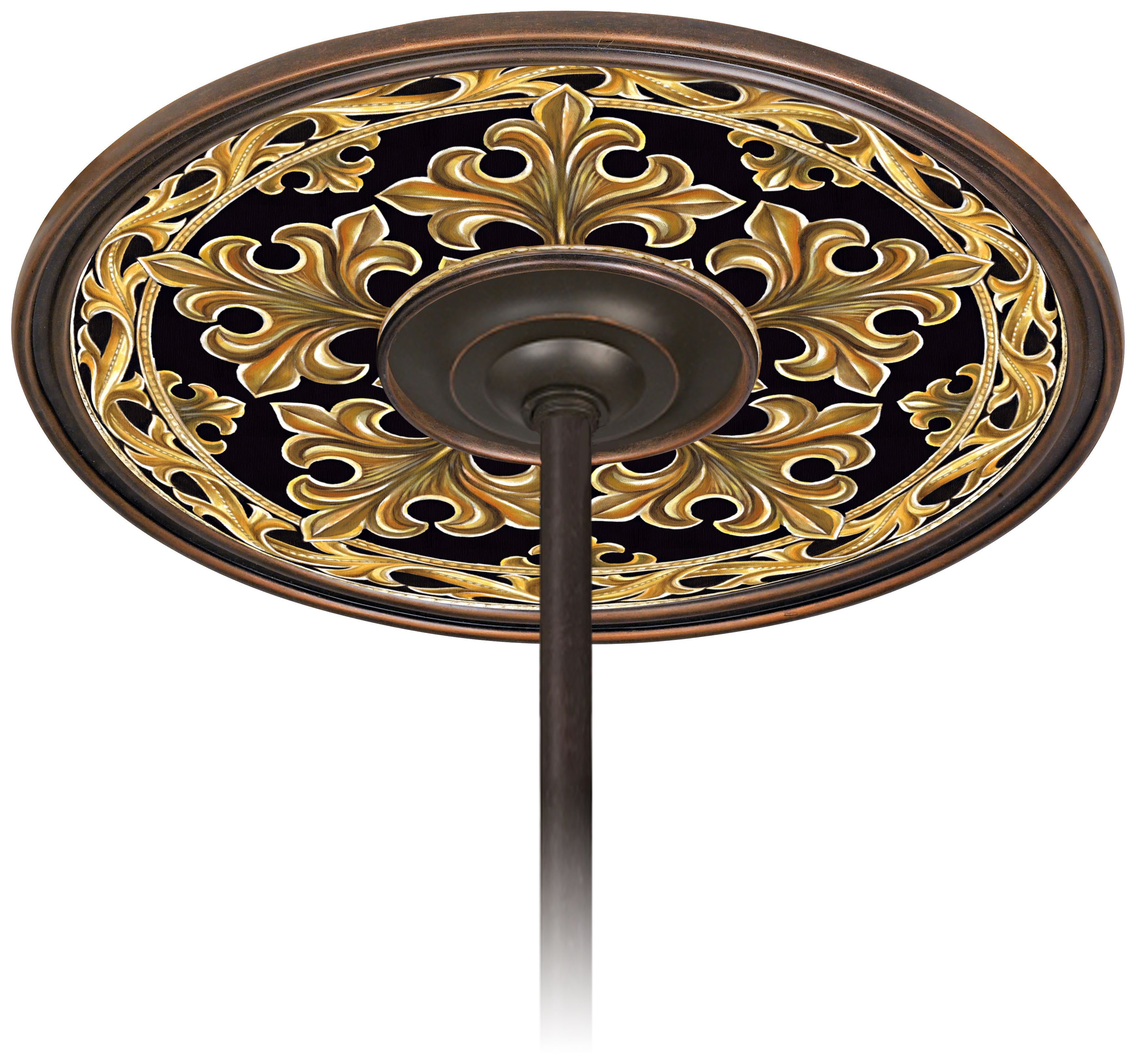 Villa Gold 6 1/2" Opening Bronze Ceiling Fan Medallion