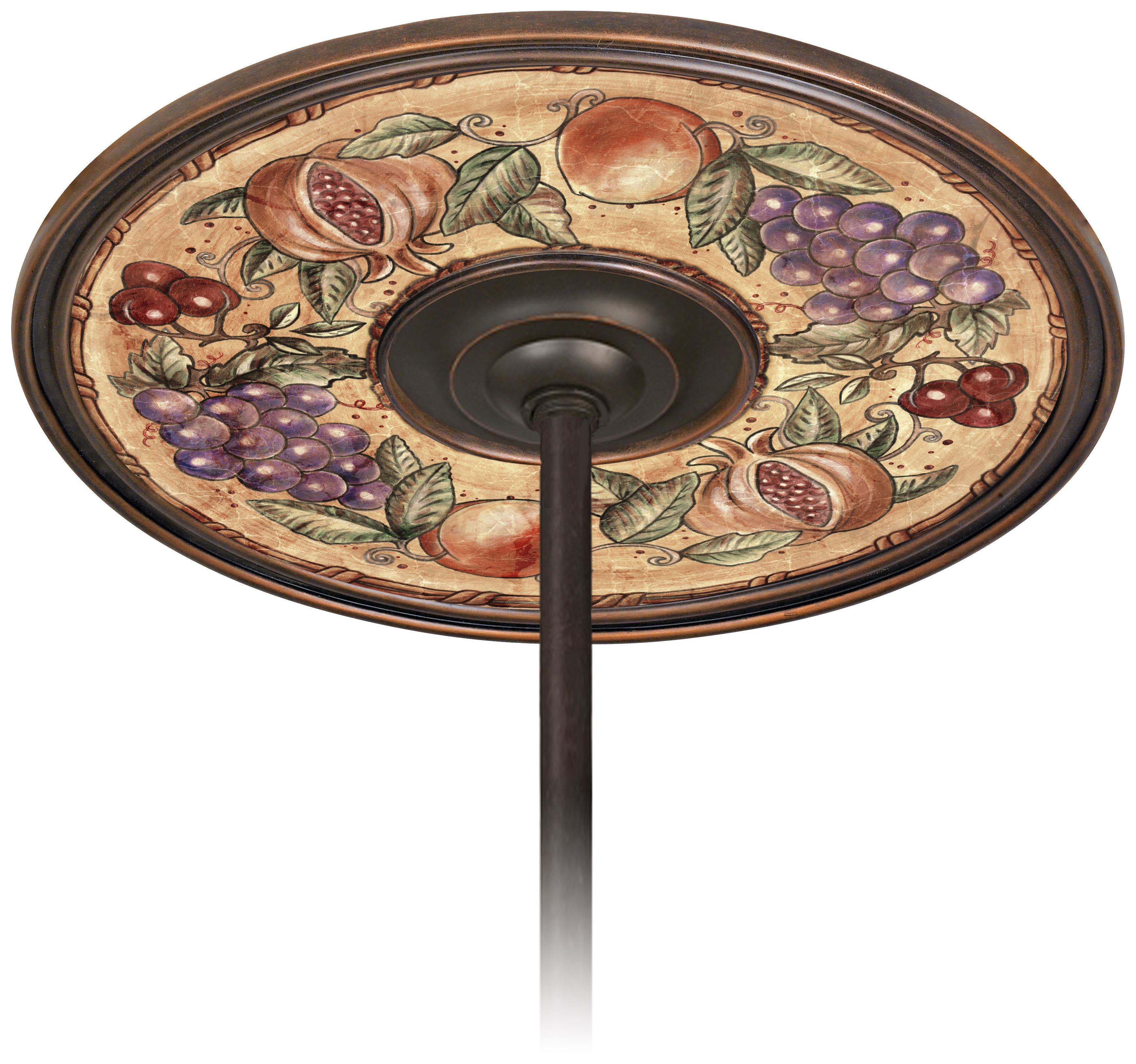 Tuscan Fruit 6 1/2" Opening Bronze Ceiling Fan Medallion
