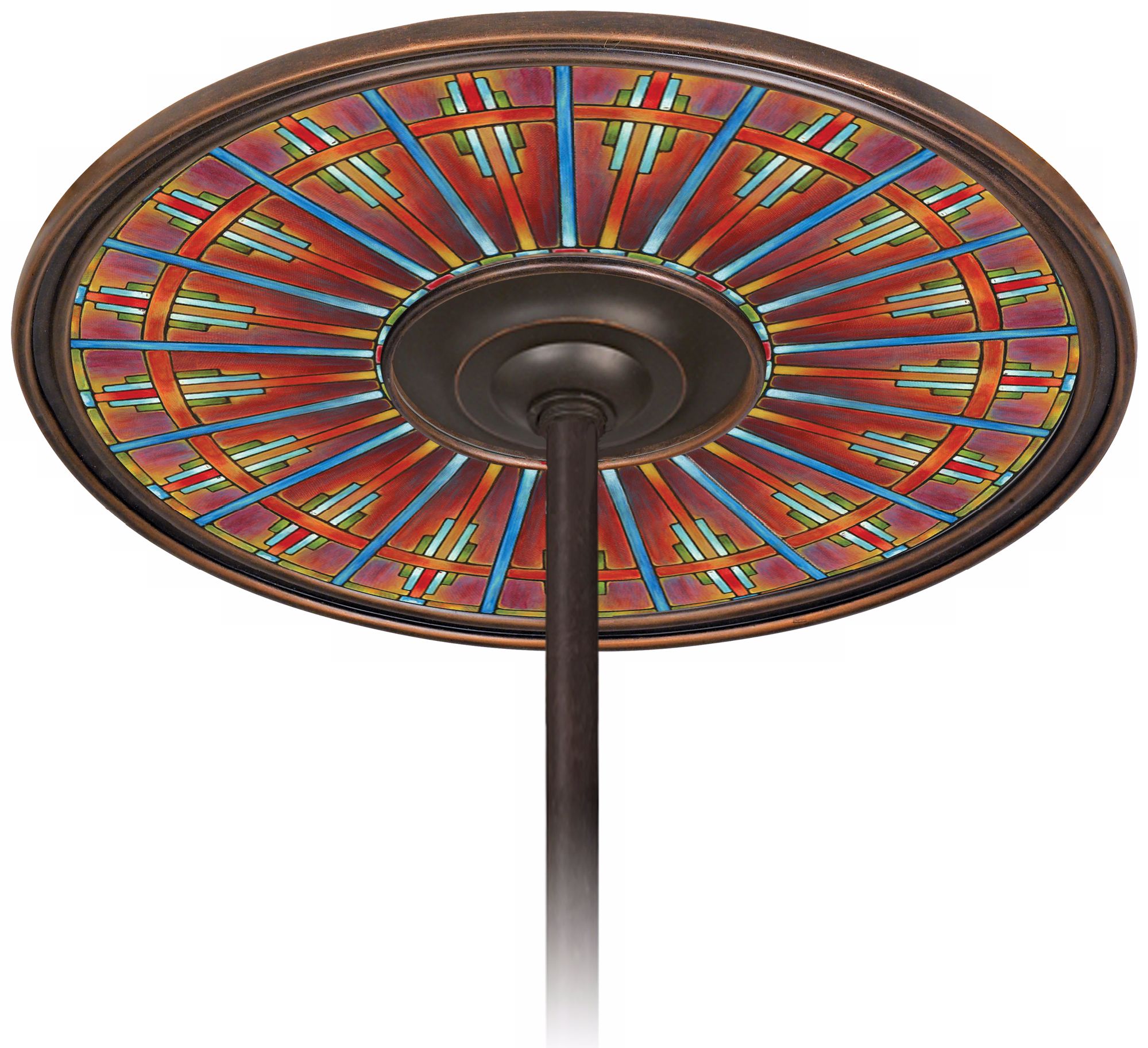 Kaleidoscope 6 1/2" Opening Bronze Ceiling Fan Medallion
