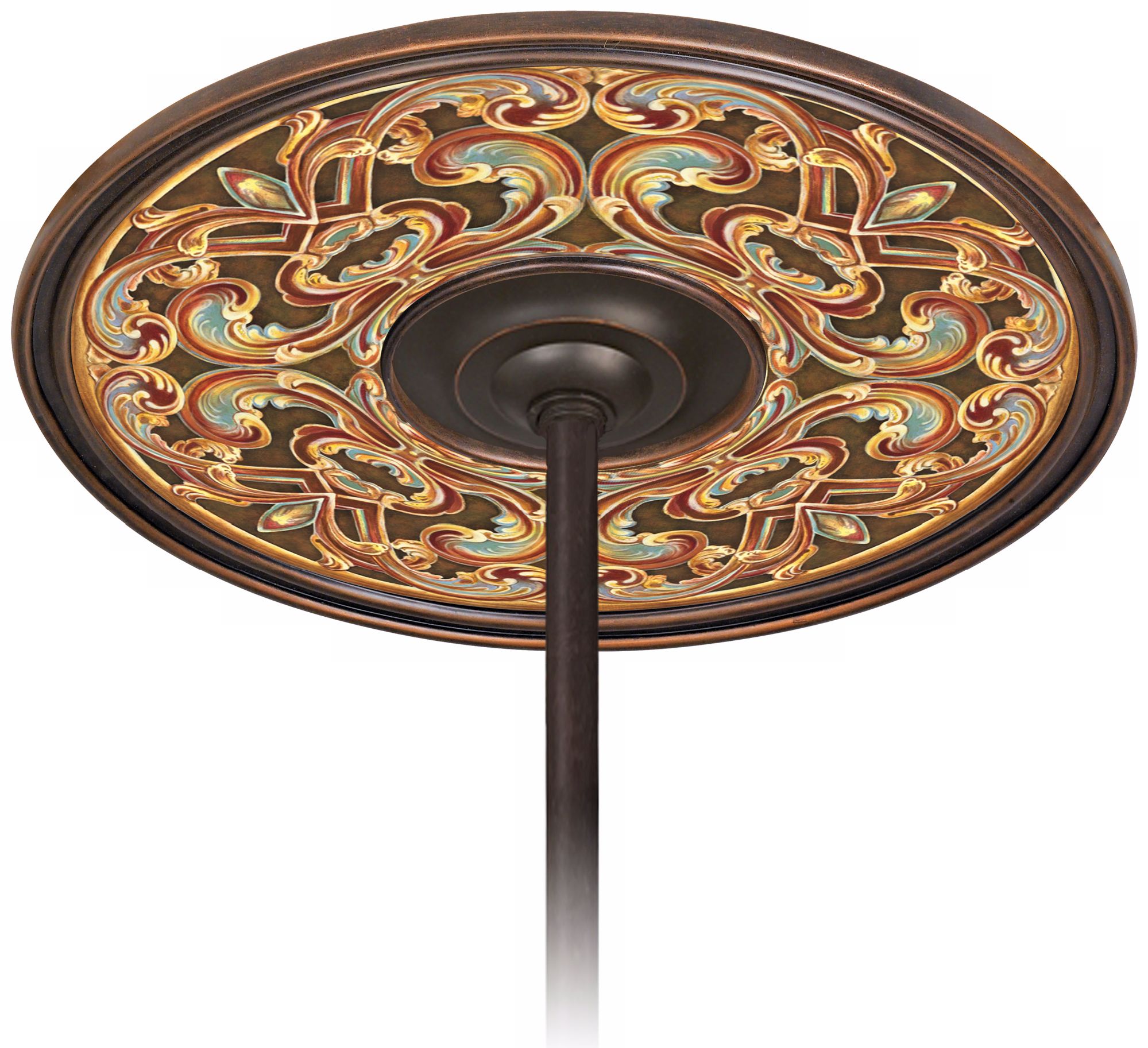 Etruscan Scroll 6 1/2" Opening Bronze Ceiling Fan Medallion