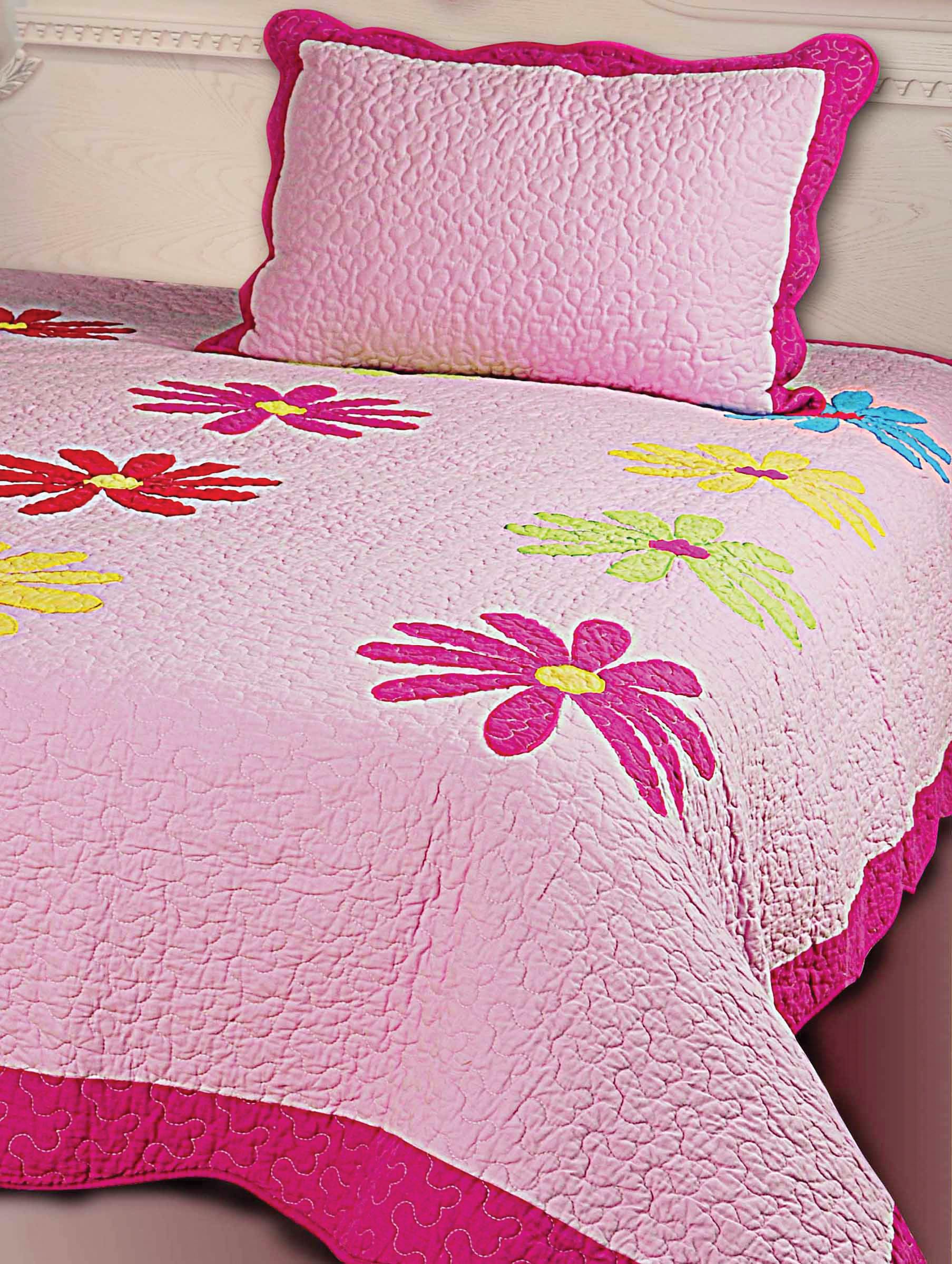Kathy Ireland Daisy Crazy Quilt Bedding Set