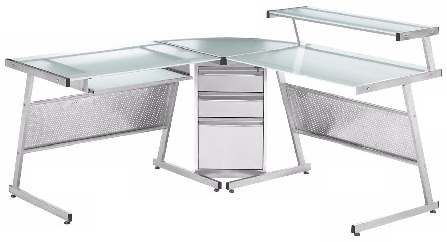 Stainless Steel Acero Corner Desk