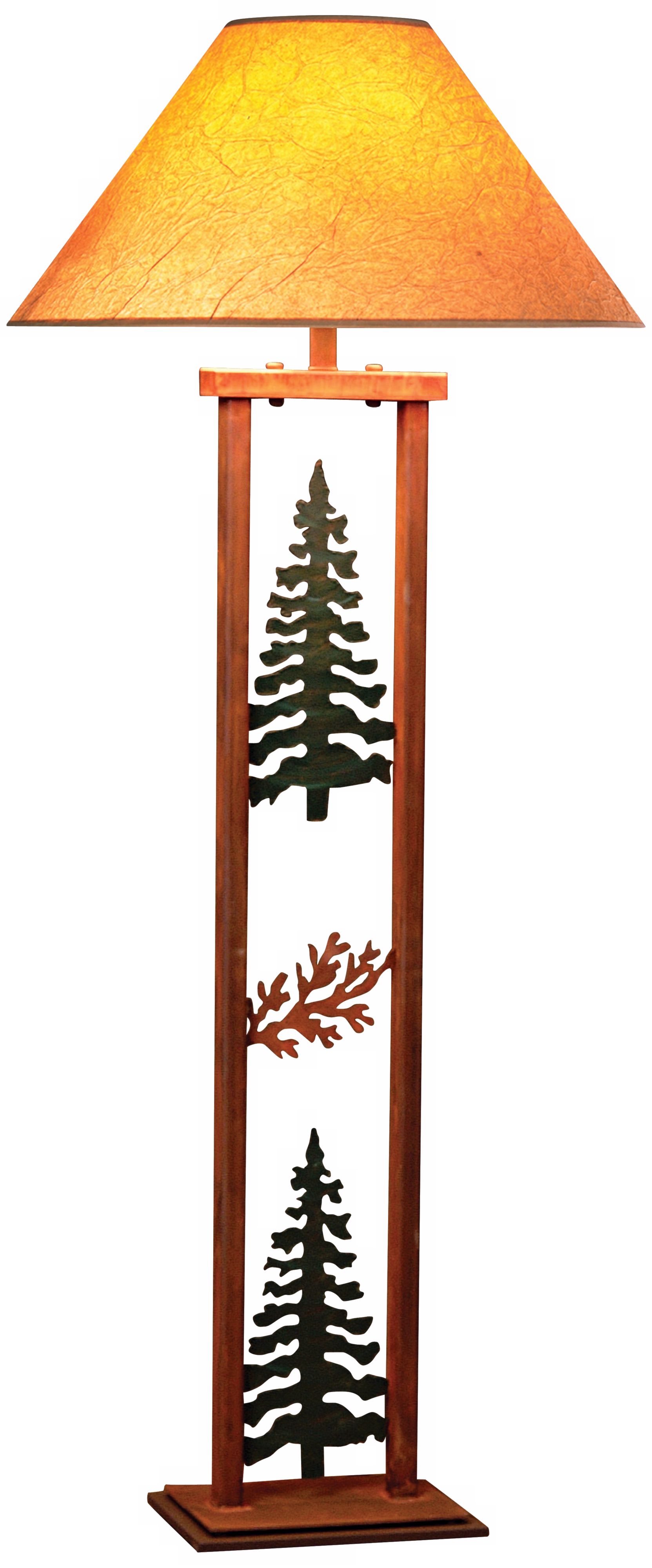 Cedar Ridge Pine Tree and Cedar Rectangular Floor Lamp