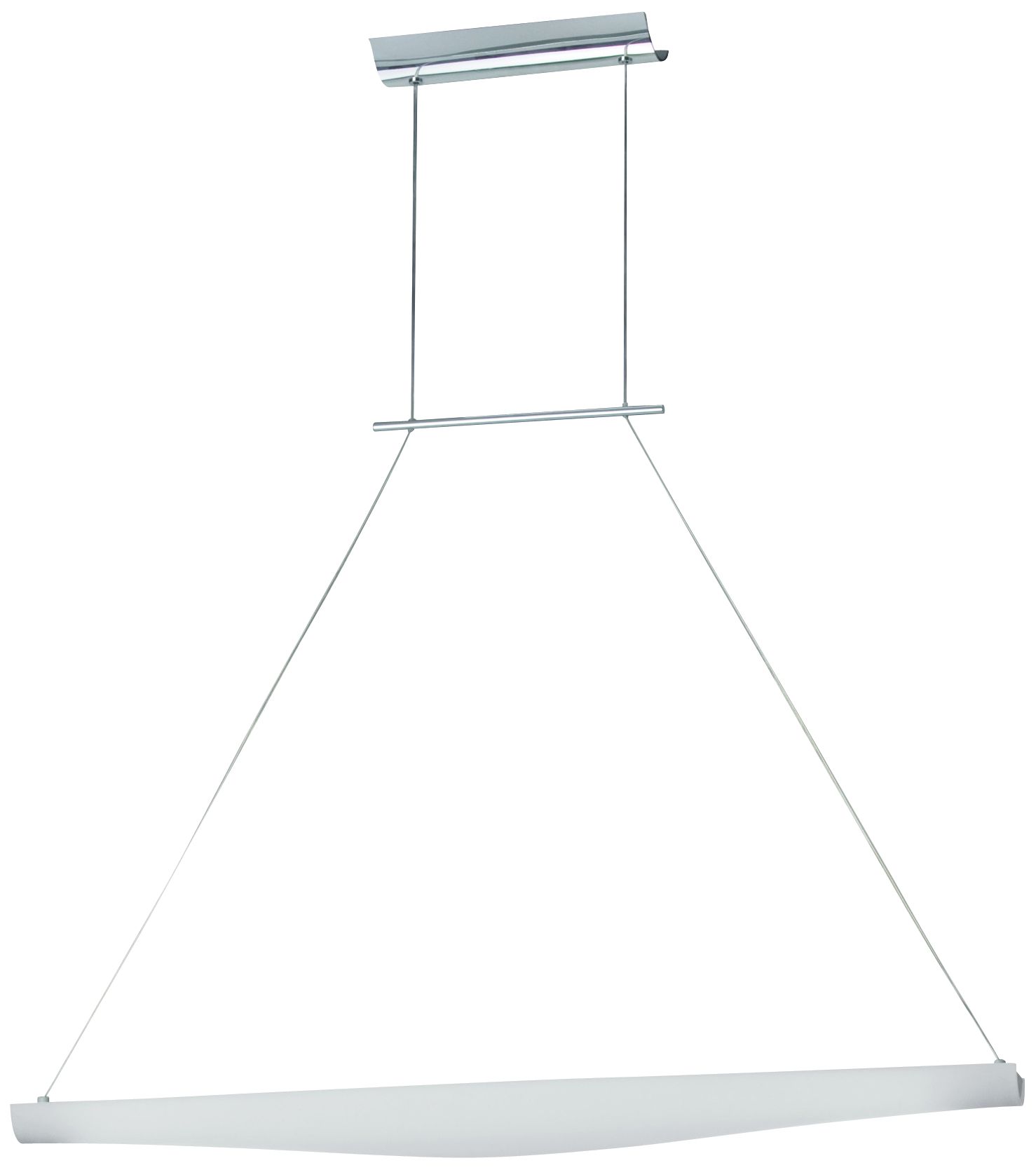 Opal Glass Chrome Finish Large Pendant Light