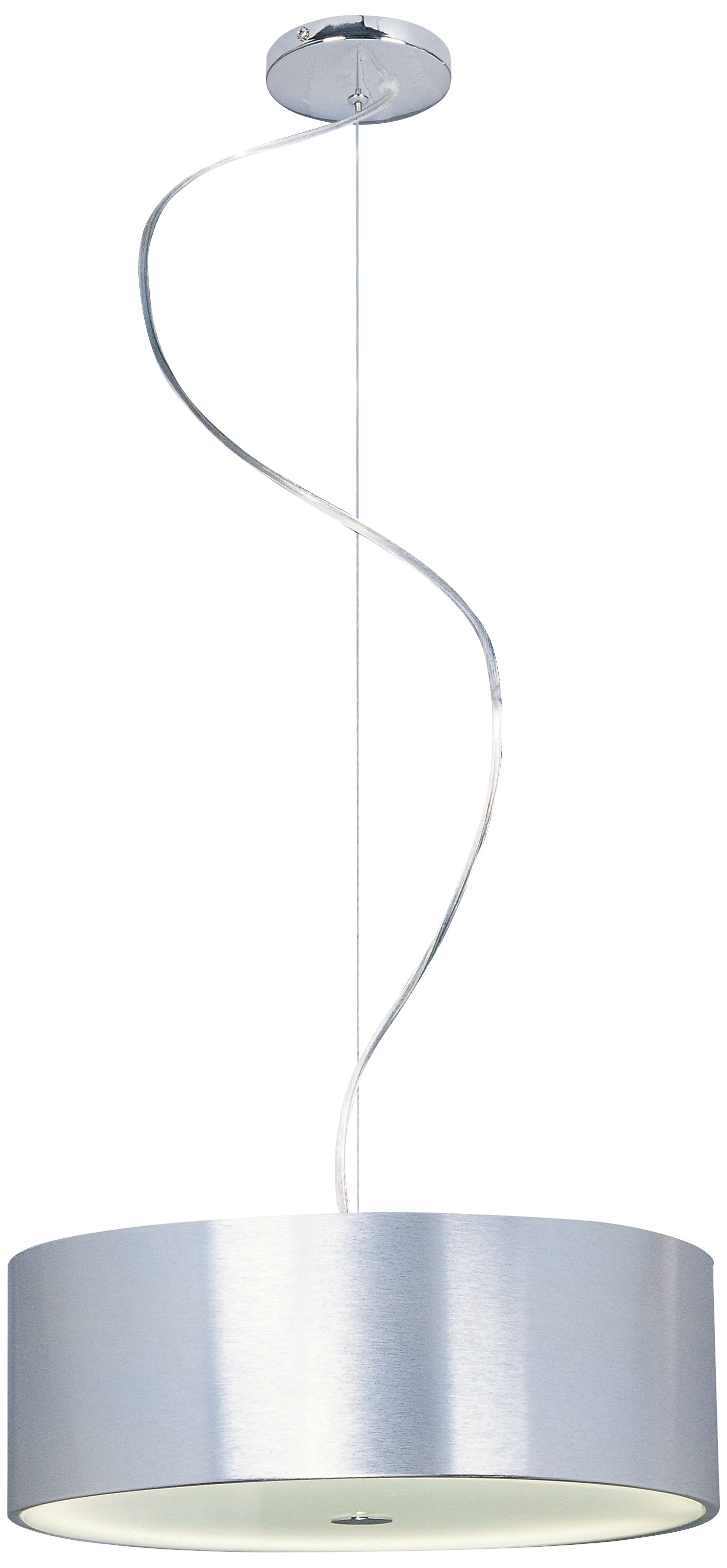 Chrome and Brushed Aluminum Pendant Light