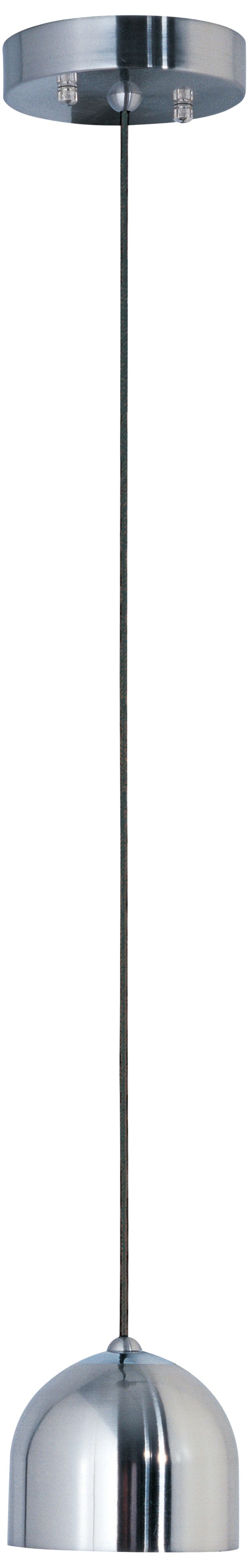 Satin Nickel Suspended Halogen Pendant Light