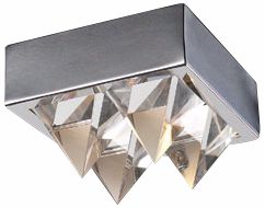 Crystal Row 7 1/2" Wide Ceiling Light Fixture