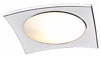 Matte Opal Glass Contour 16" Wide Ceiling Light Fixture