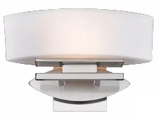 Matte Opal Glass Lens 13" Wide Wall Sconce
