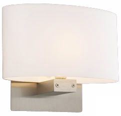 Matte Opal Glass Oval 6 1/2" High Wall Sconce