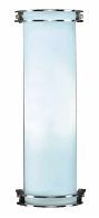 Acid Frost Glass Cylinder 16" High ADA Wall Sconce