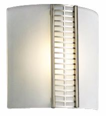 Acid Frost Glass Deco 8 1/2" High ADA Wall Sconce