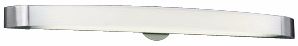 Slim Frosted Glass 41" Wide Fluorescent Bathroom Light