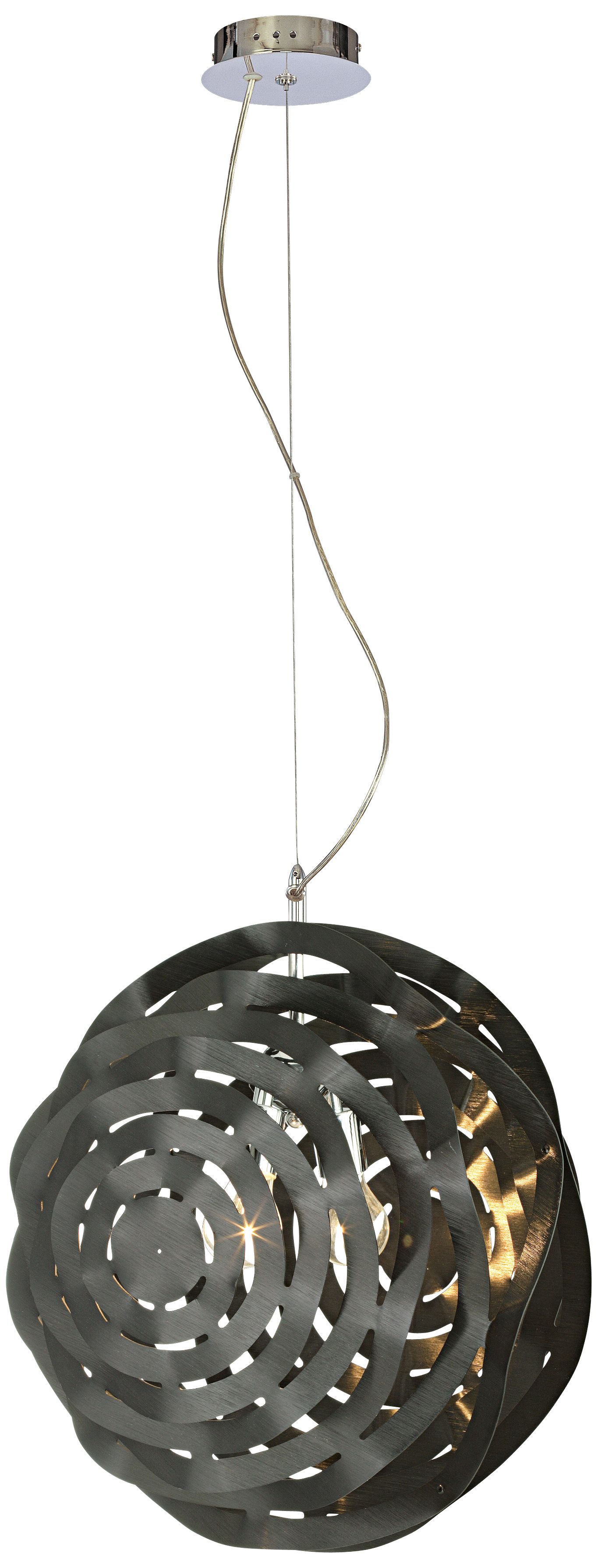 Black Sereniti 2-Light Pendant Chandelier