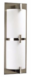 Opal Glass Curve 16 1/2" Wide ADA Bathroom Light Fixture