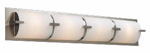 Opal Glass Curve 32" Wide ADA Bathroom Light Fixture