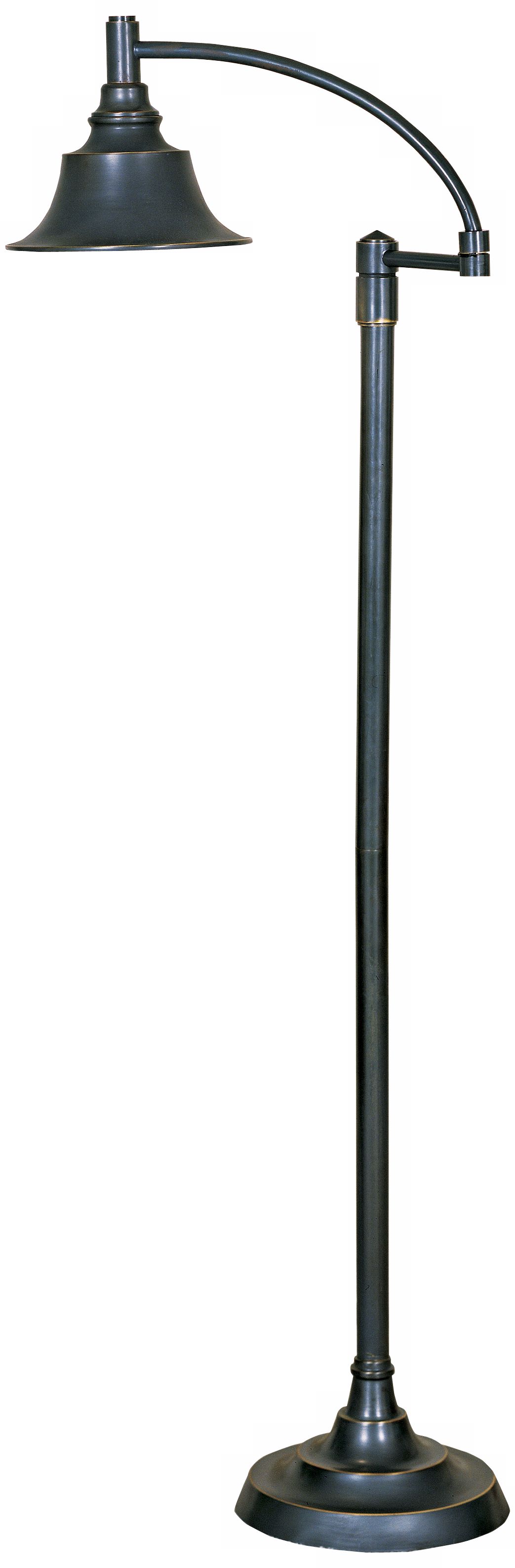 Bronze Finish Sight Saver Swing Arm Floor Lamp