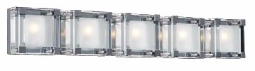 Nice Cube Frosted Glass 33 1/2" Wide ADA Bathroom Light