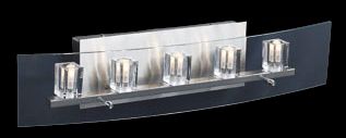 Clear Glass Cubes 24" Wide Bathroom Light Fixture