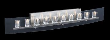 Clear Glass Cubes 36" Wide Bathroom Light Fixture