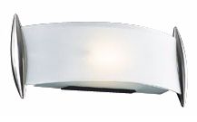 Curved Acid Frost Glass 13 1/2" Wide ADA Wall Sconce