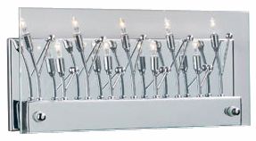 Flora Chrome 12 1/2" Wide ADA Bathroom Light Fixture