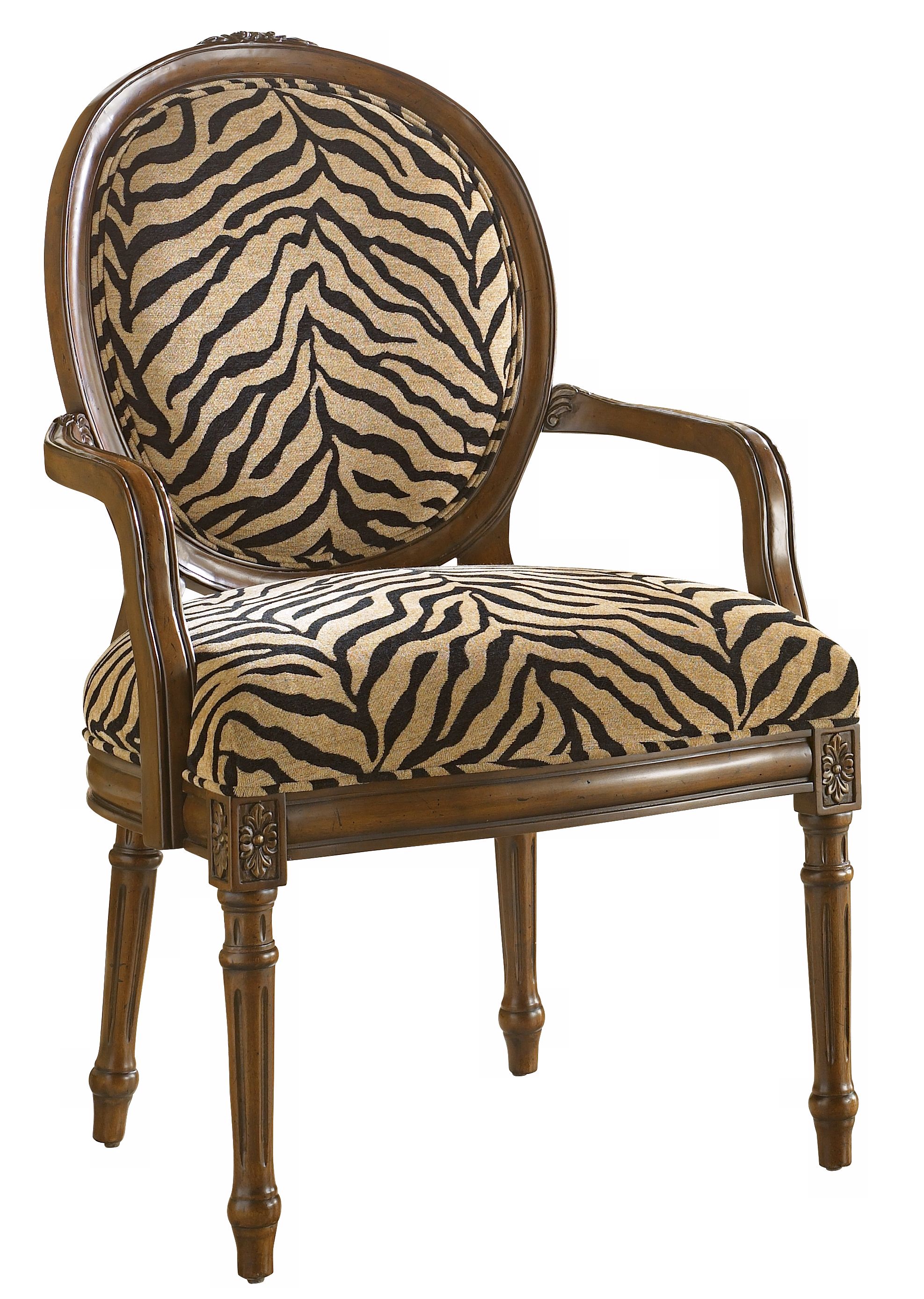 Hidden Treasures Zebra Accent Chair