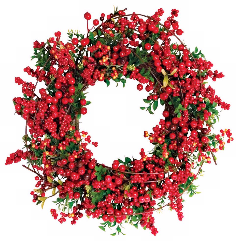 Red Berry Christmas Wreath Photo