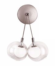 Suspended Glass 11" High Contemporary Wall Sconce