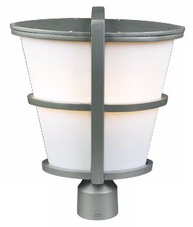 Allegra Silver 16" High Outdoor Post Light