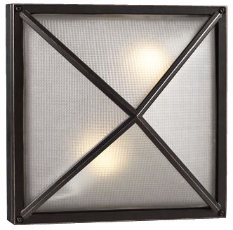 Deco Square Bronze 12 1/2" Wide Outdoor Wall Light