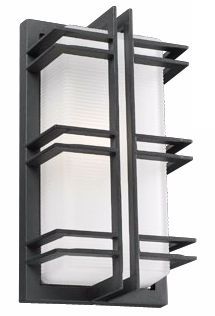 Gulf 13 1/4" High Frost Bronze  Wall Light