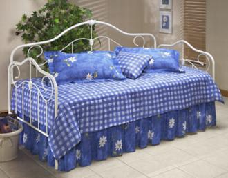 White Finish Welded Metal Daybed H4614