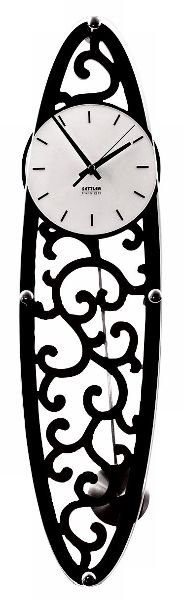 Francesca Wood Glass Raised Wall Clock