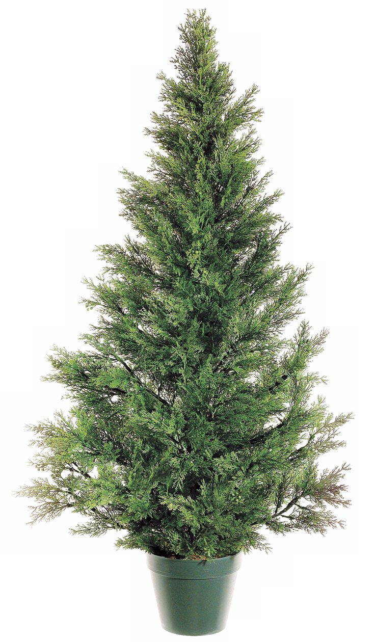 Faux 48" High Cedar Pine Topiary