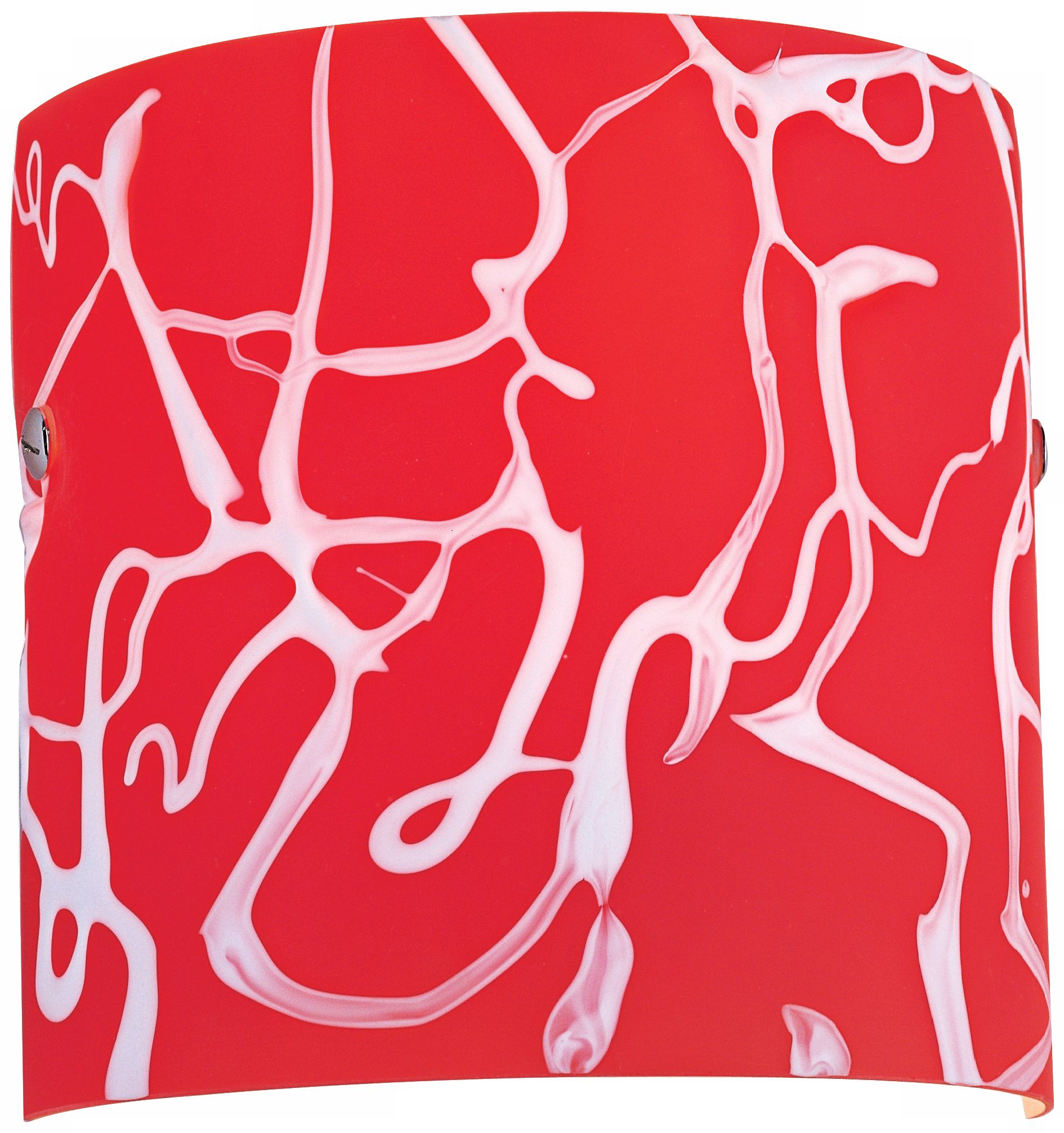 Graffiti Red 7" High ADA Compliant Wall Sconce