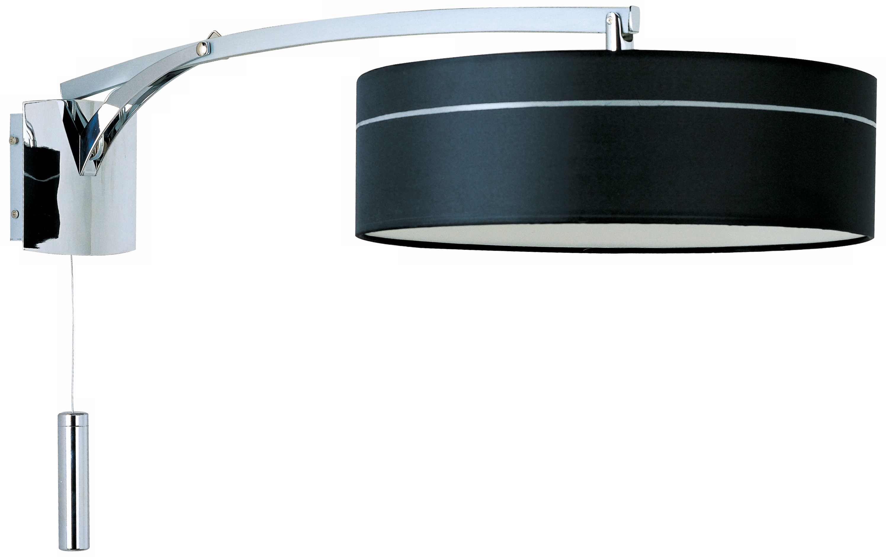 Study Collection Chrome Wall Sconce