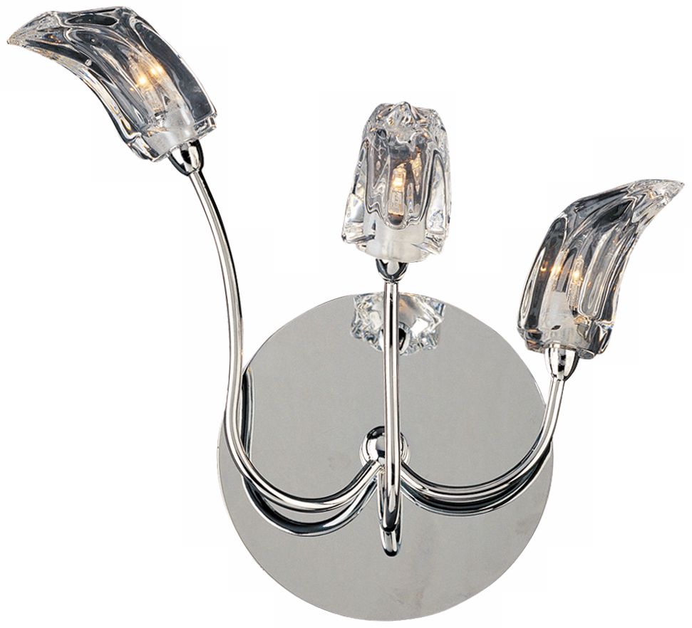 Ice Collection 9 1/2" High 3-Light Wall Sconce